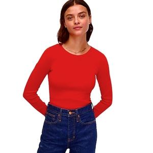 NWT J. Crew Long-Sleeve “Girlfriend” Tee